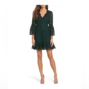 Bell Sleeve Lace Cocktail Dress